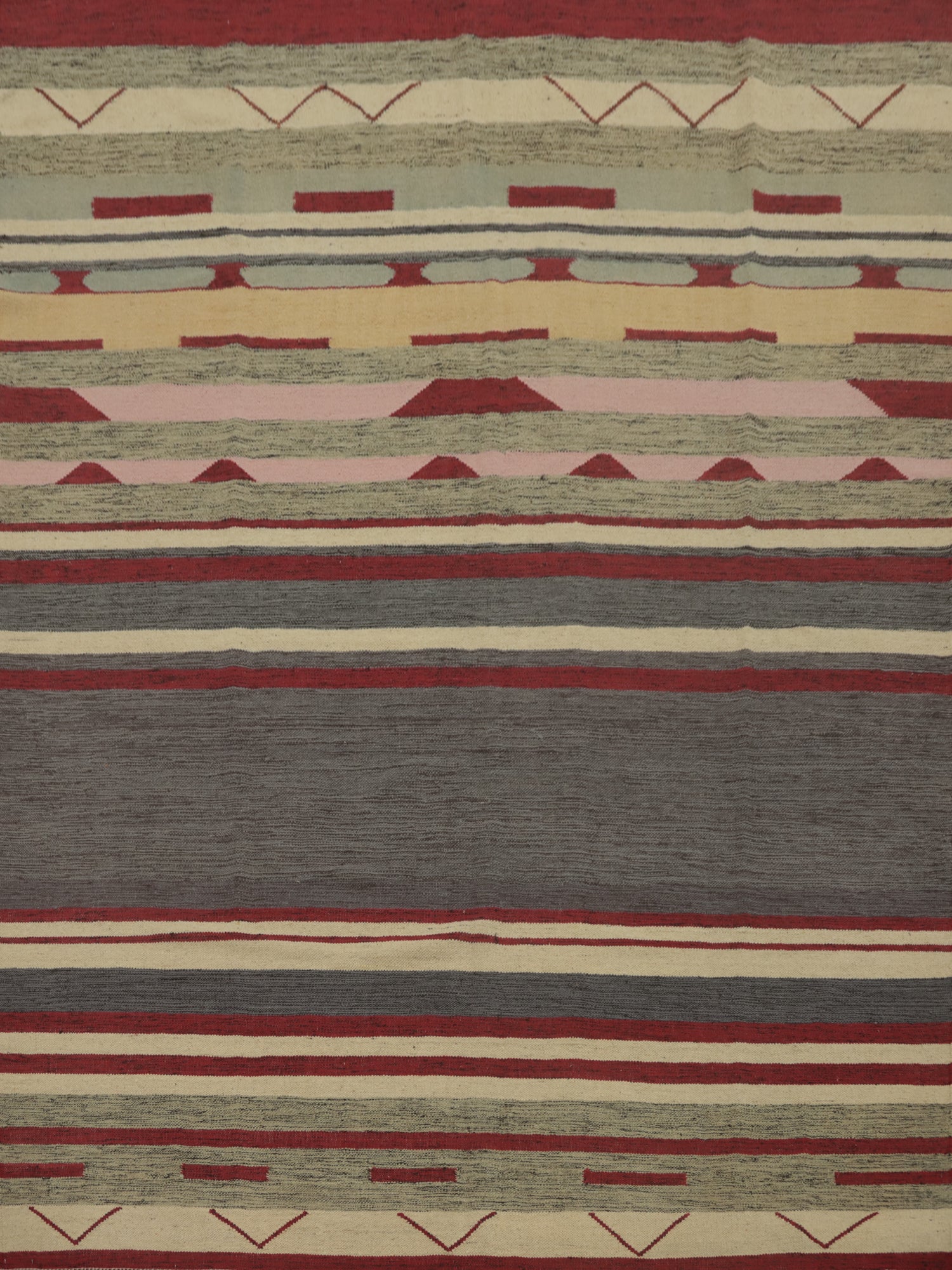 Striped Geometric Kilim Oriental Area Rug 8x10