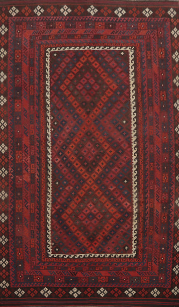 Vegetable Dye Wool Kilim Oriental Area Rug 8x13