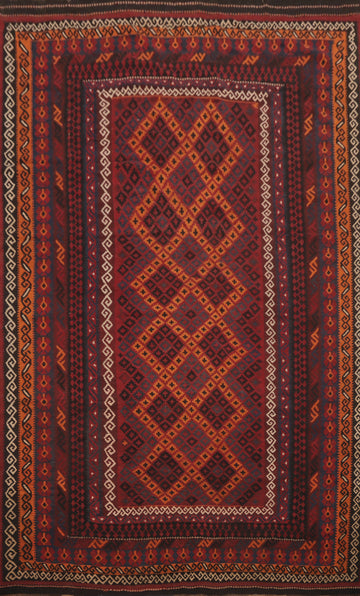 Vegetable Dye Wool Kilim Oriental Area Rug 8x12