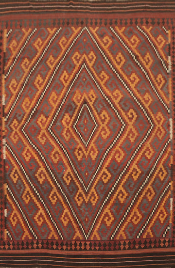 Vegetable Dye Wool Kilim Oriental Area Rug 8x12