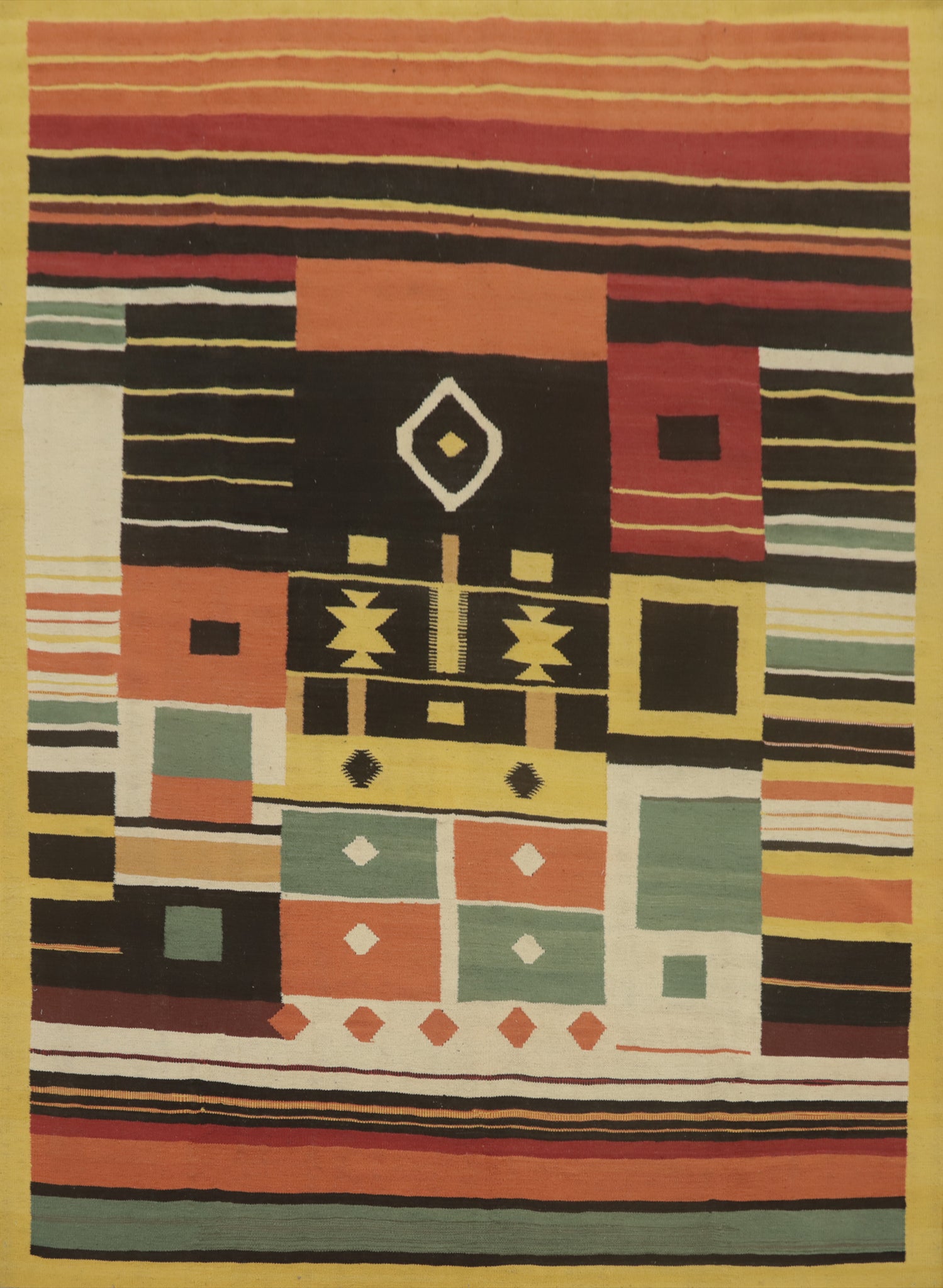 Flat Weave Wool Kilim Oriental Area Rug 8x10