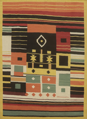 Flat Weave Wool Kilim Oriental Area Rug 8x10