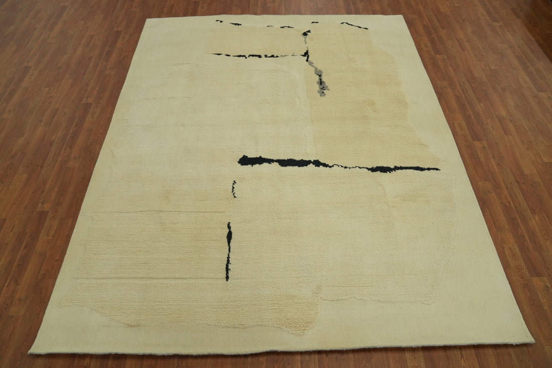 Vegetable Dye Wool Gabbeh Turkish Area Rug 8x10
