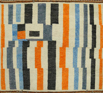 Handmade Wool Moroccan Oriental Rug 5x6