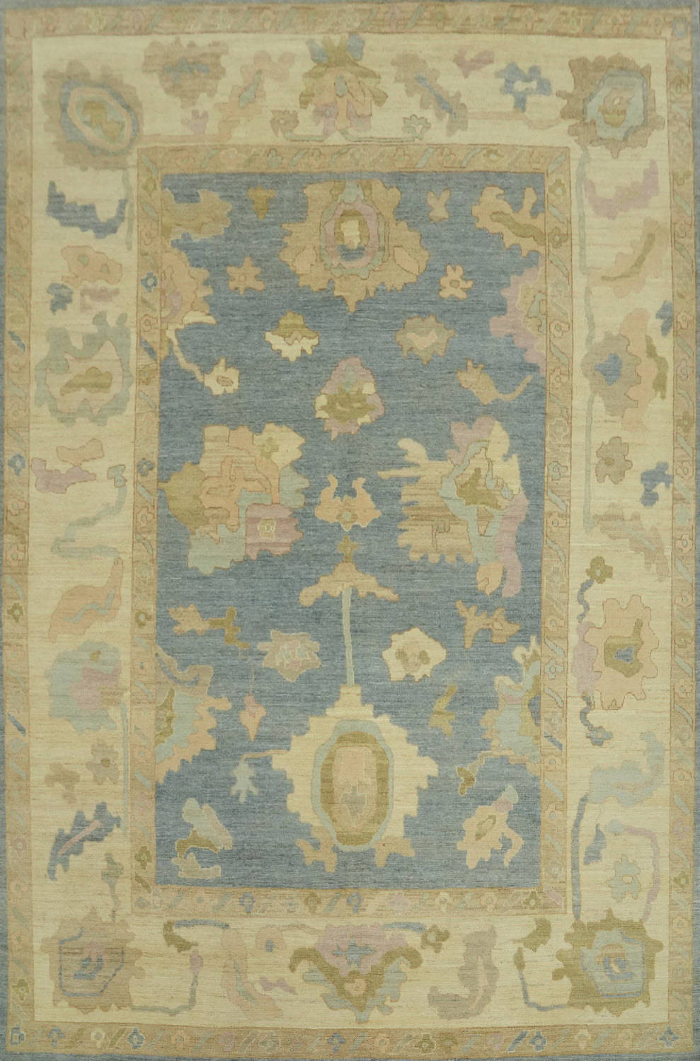 Handmade Wool Oushak Turkish Area Rug 9x12