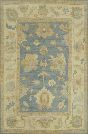 Handmade Wool Oushak Turkish Area Rug 9x12