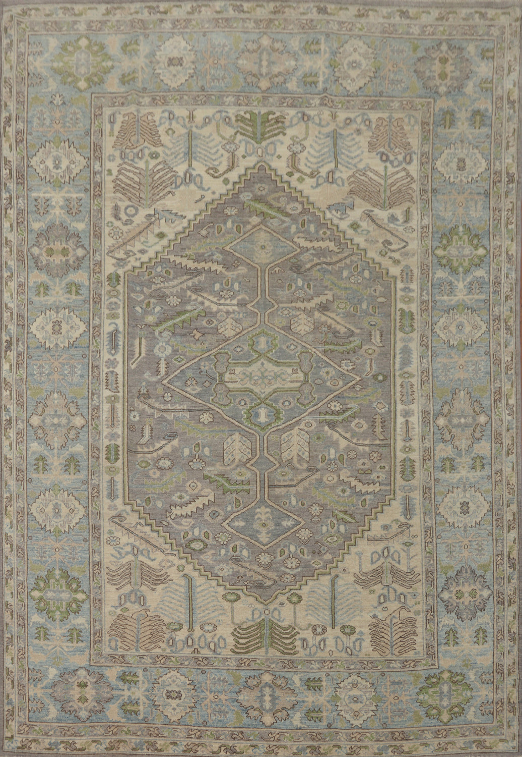Handmade Wool Oushak Turkish Area Rug 8x10