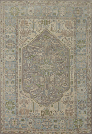 Handmade Wool Oushak Turkish Area Rug 8x10