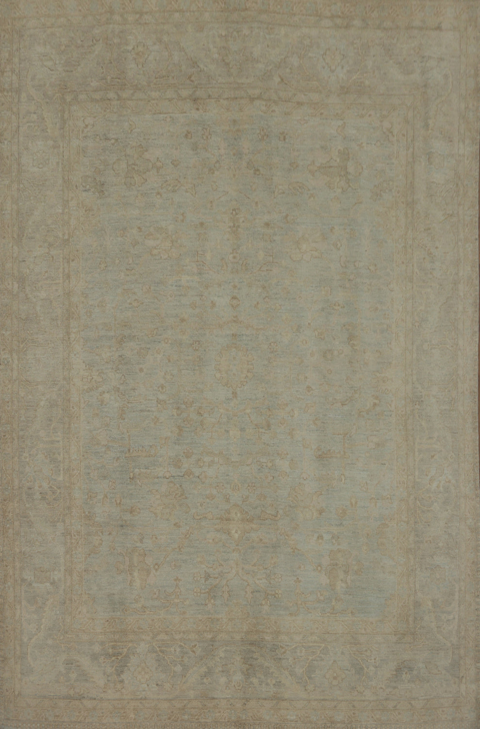 Vegetable Dye Wool Oushak Turkish Area Rug 8x10