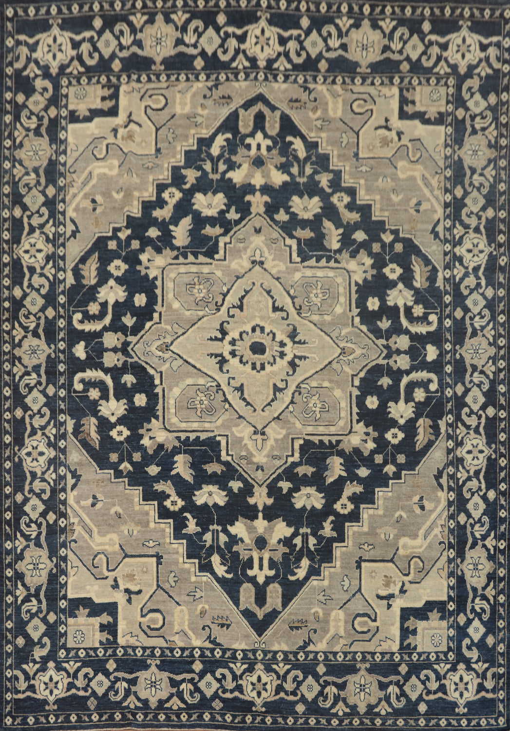 Vegetable Dye Wool Oushak Turkish Area Rug 8x10