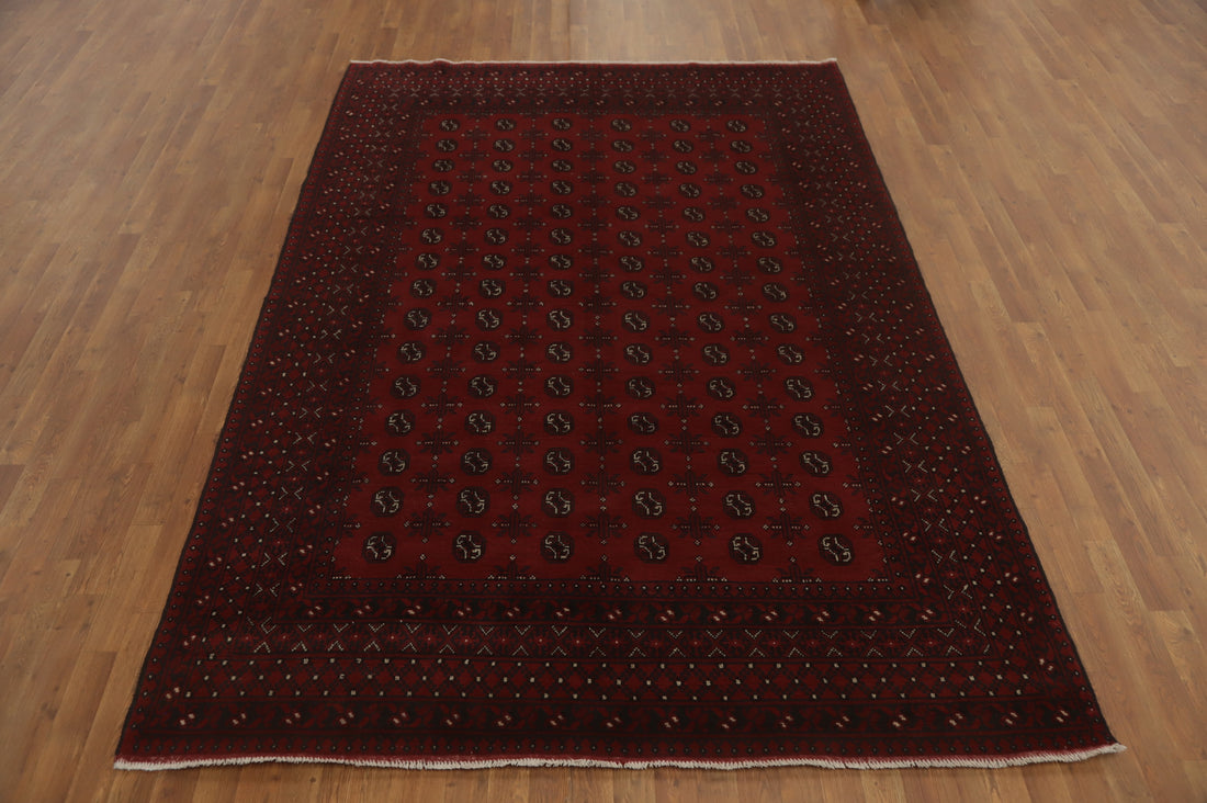 Tribal Red Balouch Afghan Area Rug 7x10
