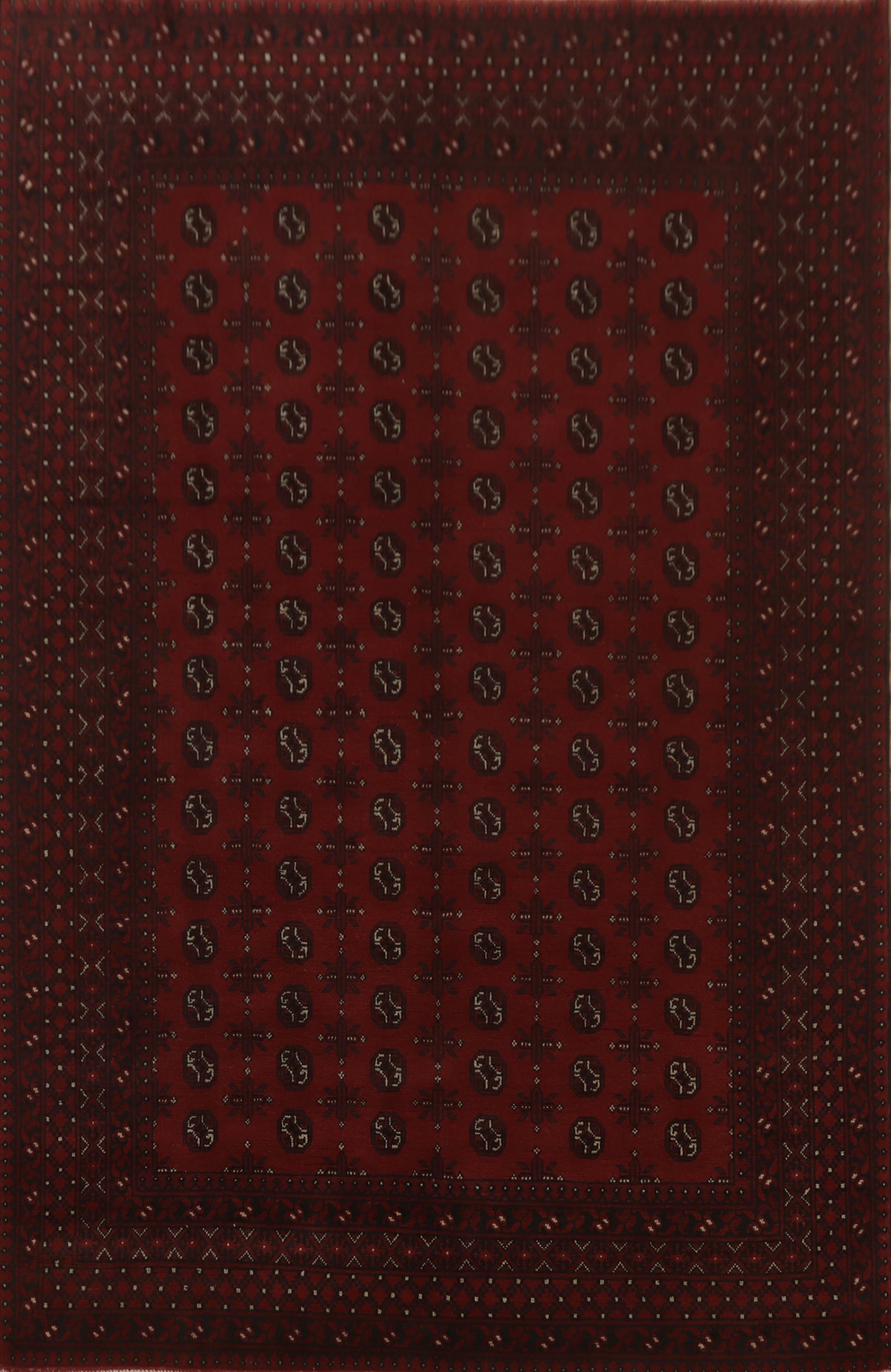 Tribal Red Balouch Afghan Area Rug 7x10