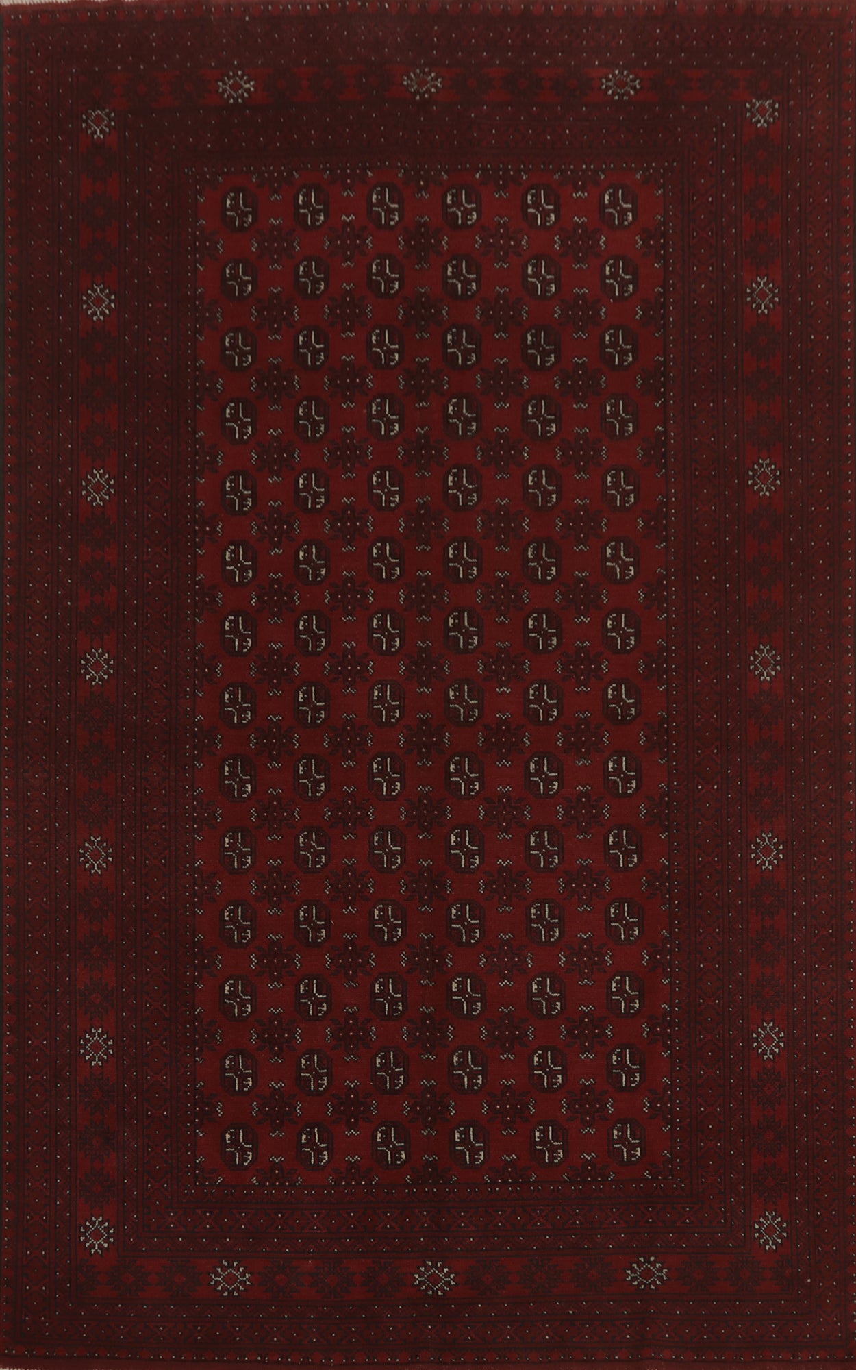 Tribal Red Balouch Afghan Area Rug 6x10