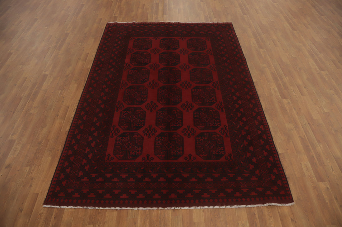 Elephant Foot Balouch Afghan Area Rug 7x10