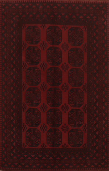 Elephant Foot Balouch Afghan Area Rug 7x10