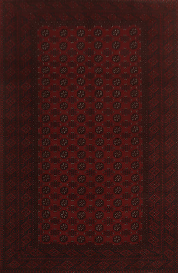 Geometric Wool Balouch Afghan Area Rug 8x11