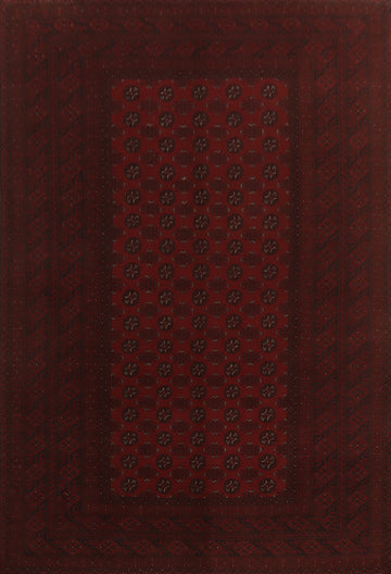 Geometric Balouch Afghan Area Rug 8x11