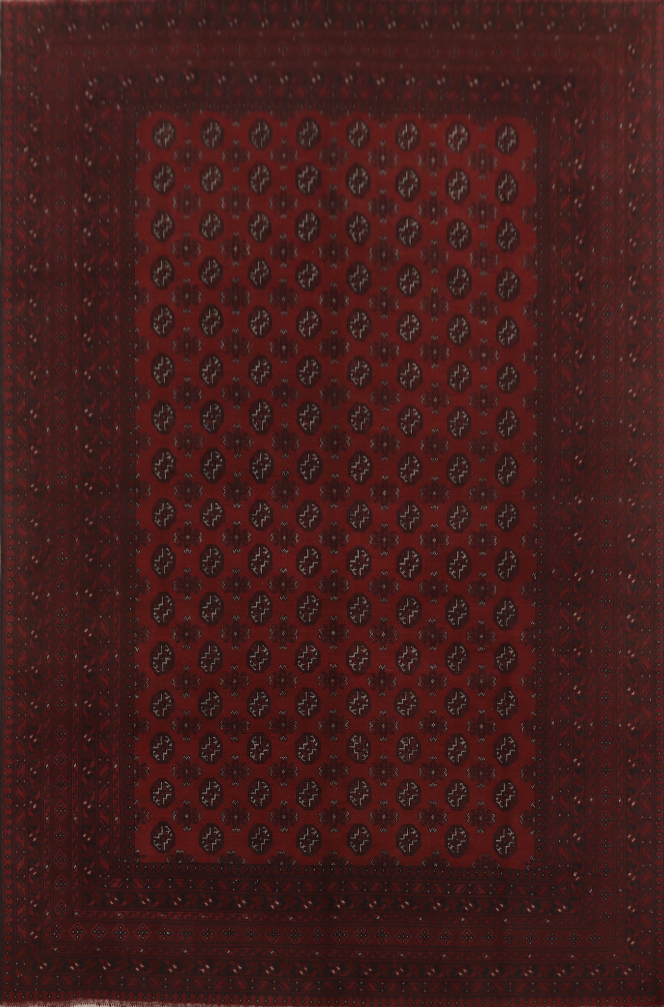 Geometric Balouch Afghan Area Rug 8x11