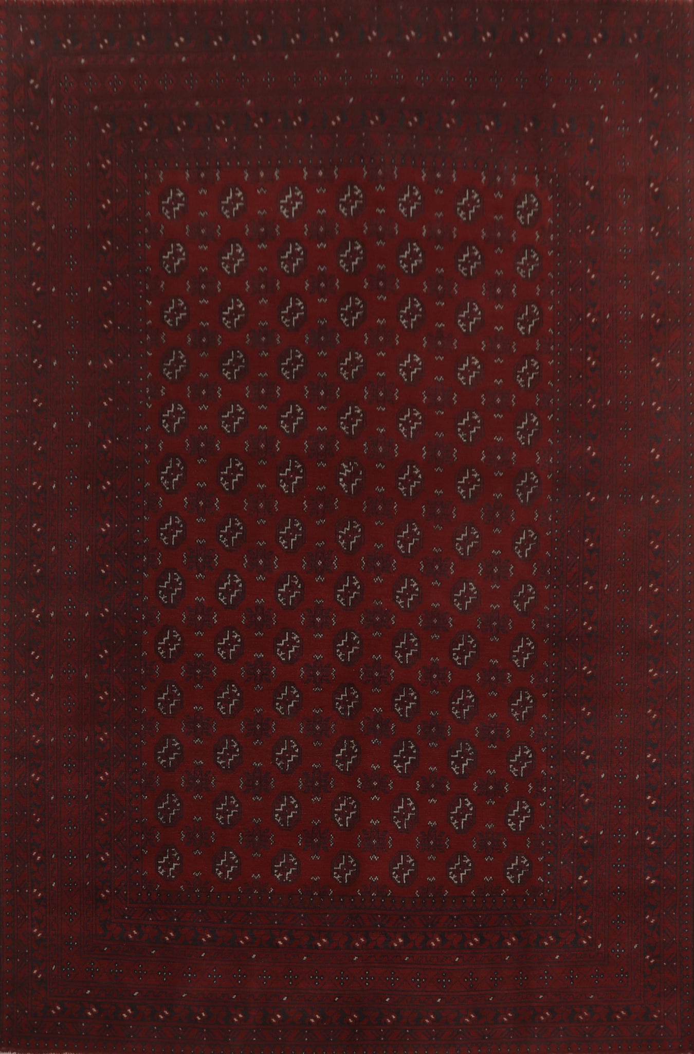 Geometric Balouch Afghan Area Rug 8x11