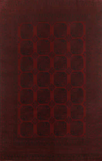 Geometric Balouch Afghan Area Rug 8x11