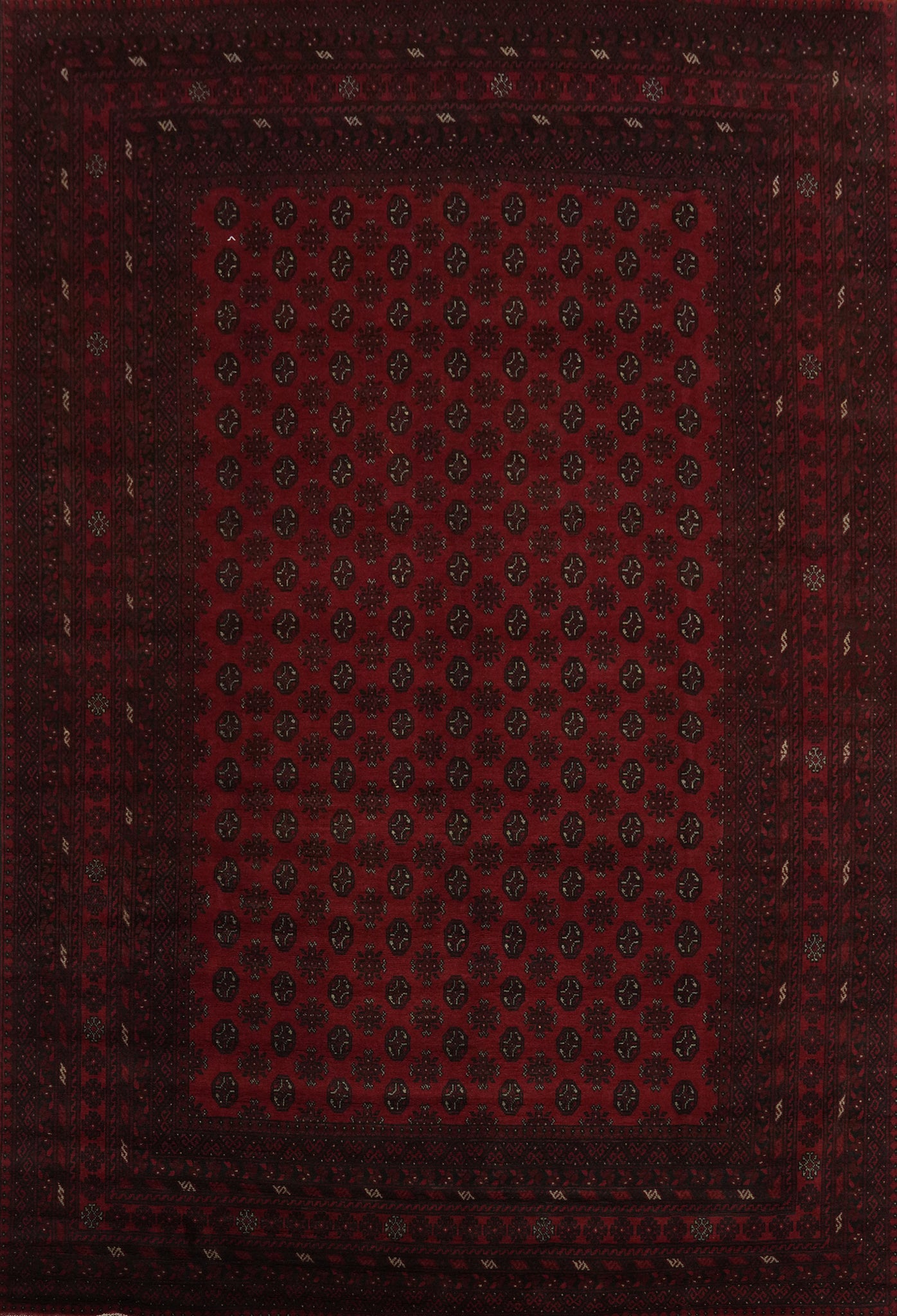 Tribal Red Balouch Afghan Area Rug 10x13