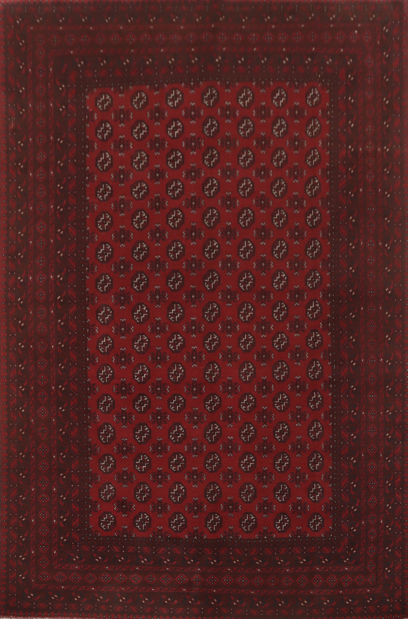 Tribal Red Balouch Afghan Area Rug 8x11