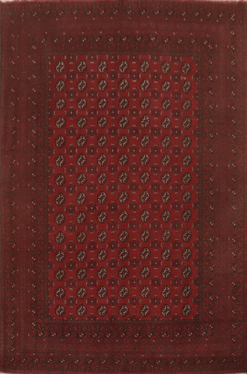 Elephant Foot Wool Balouch Afghan Area Rug 8x11