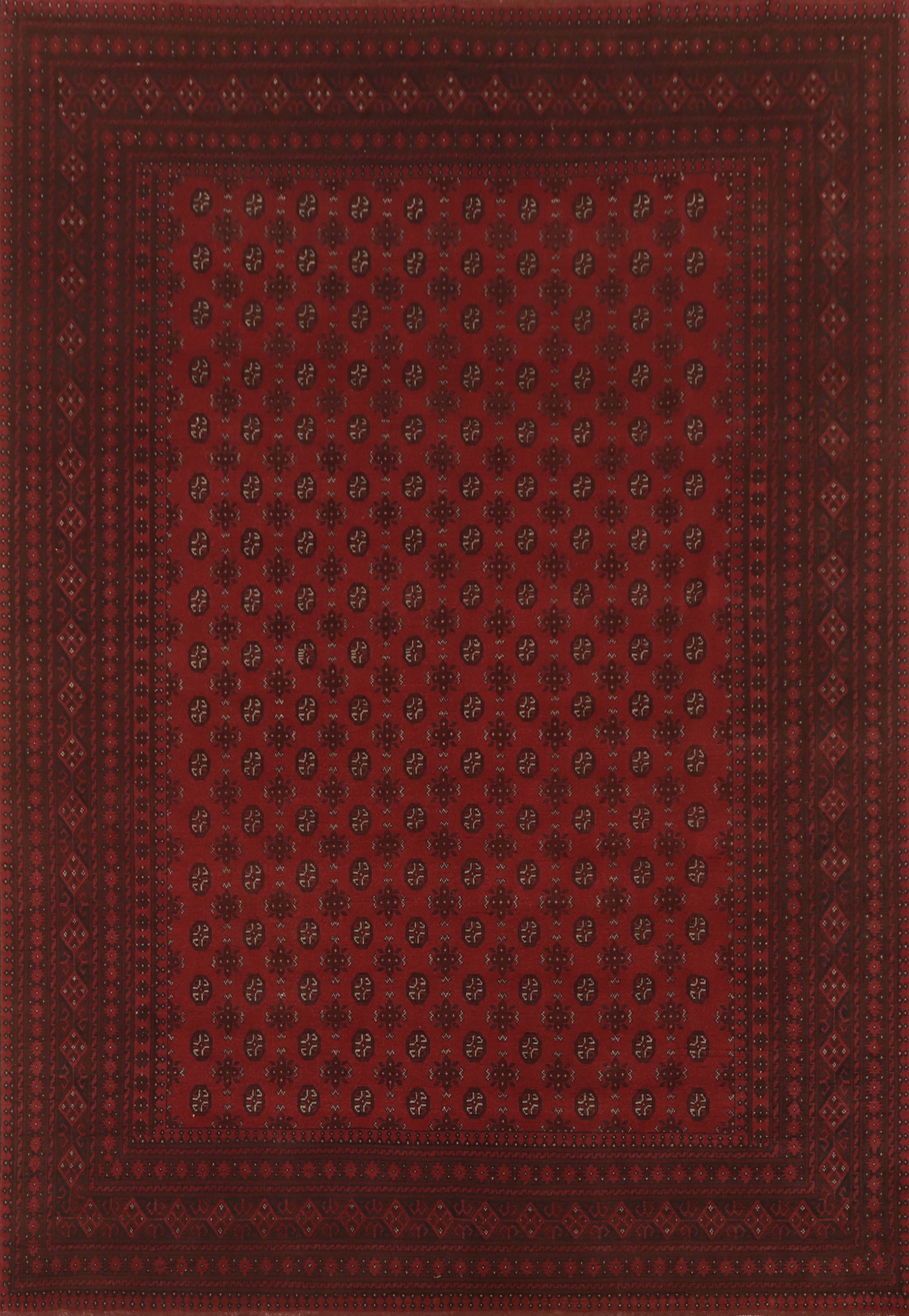 Geometric Balouch Afghan Area Rug 10x13