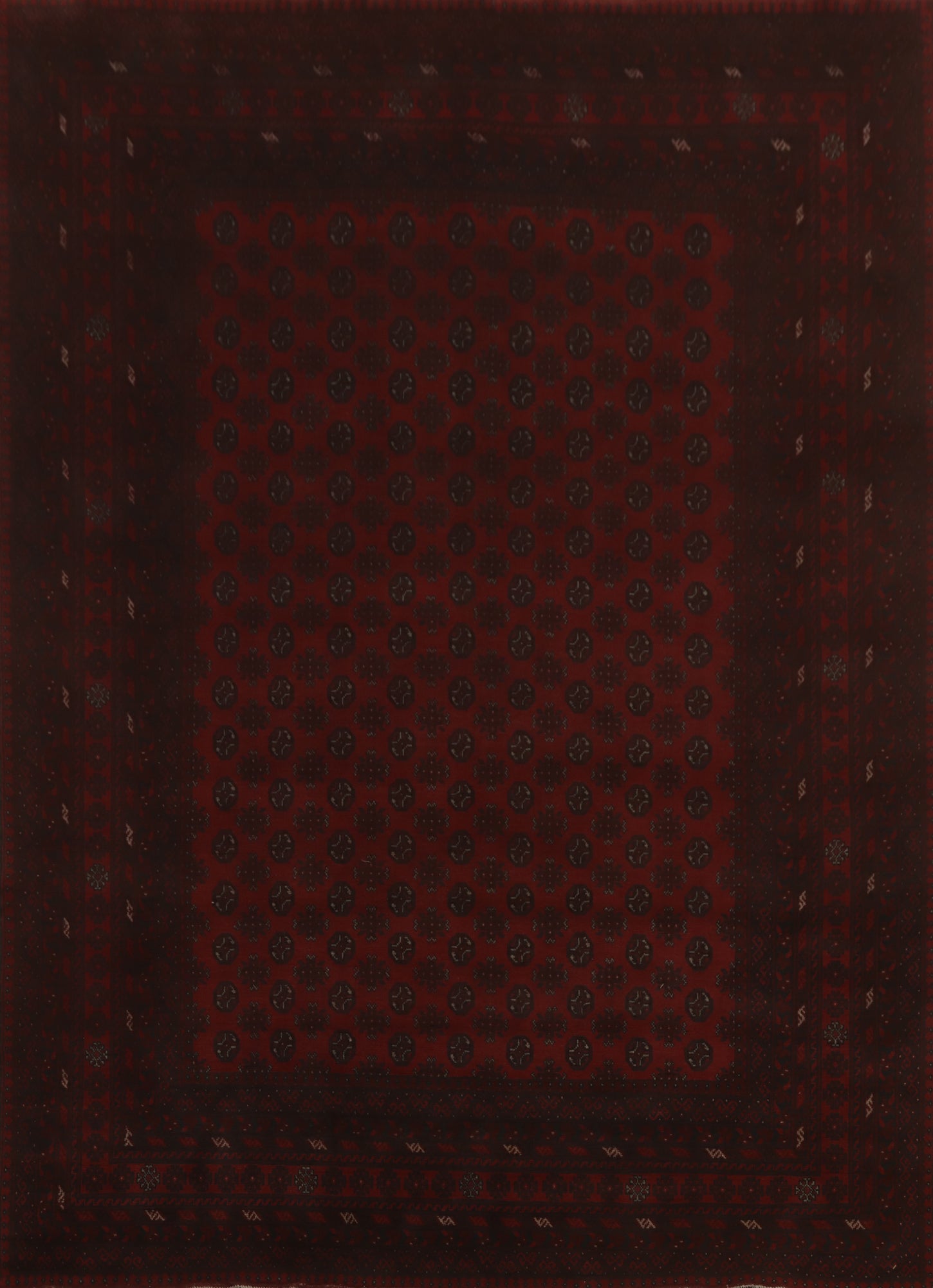 Geometric Balouch Afghan Area Rug 10x12