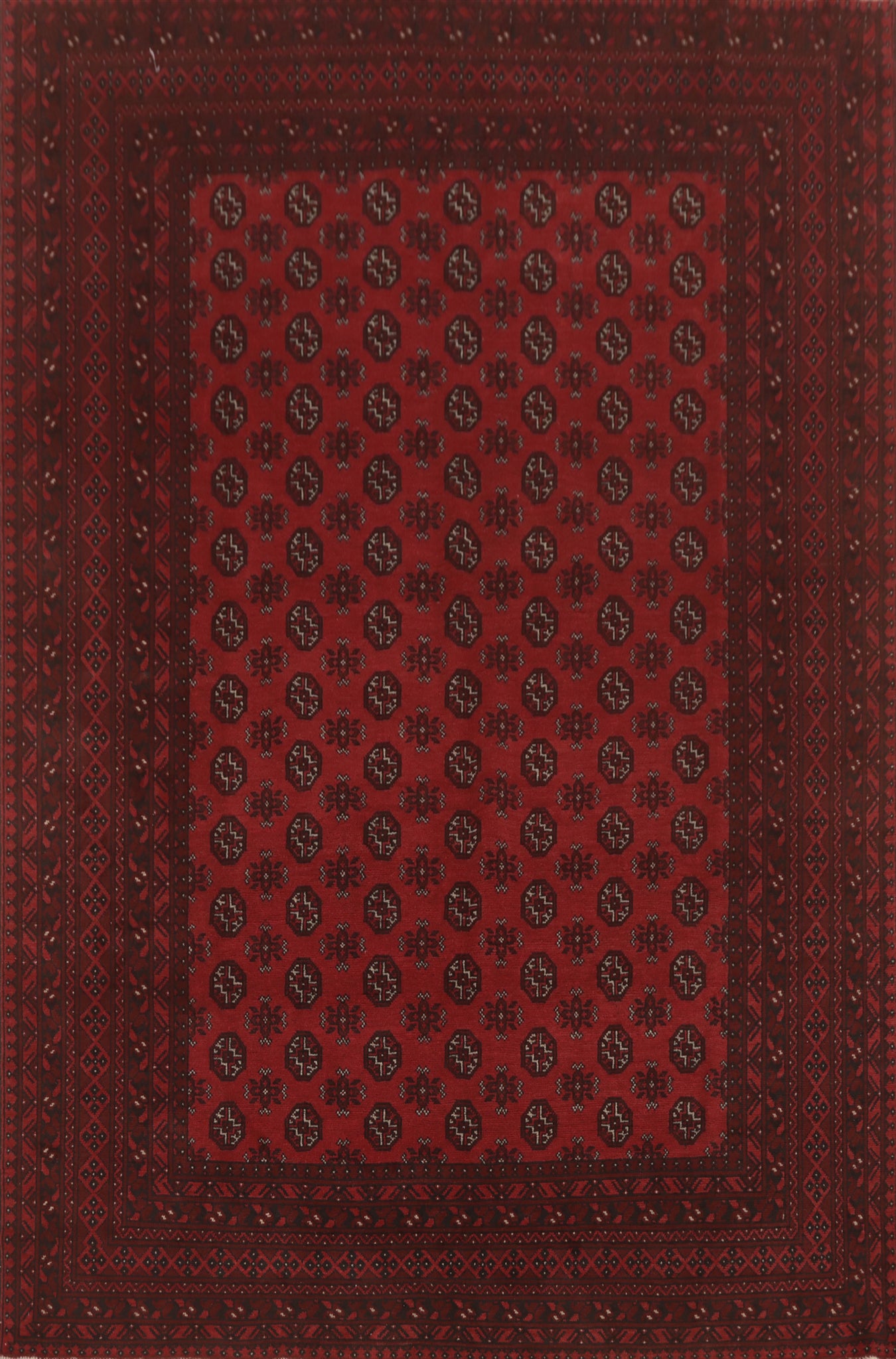 Geometric Balouch Afghan Area Rug 8x11