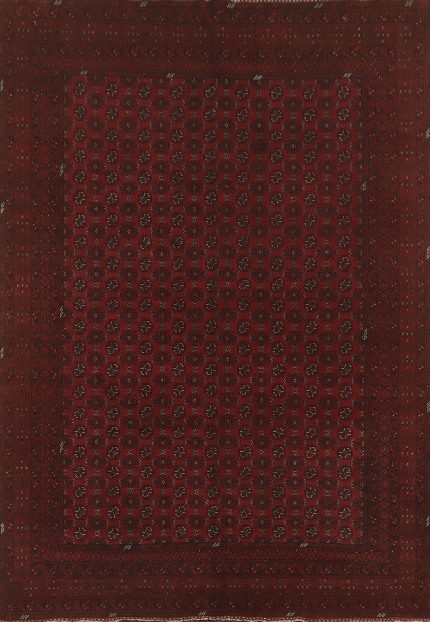Geometric Balouch Afghan Area Rug 10x13