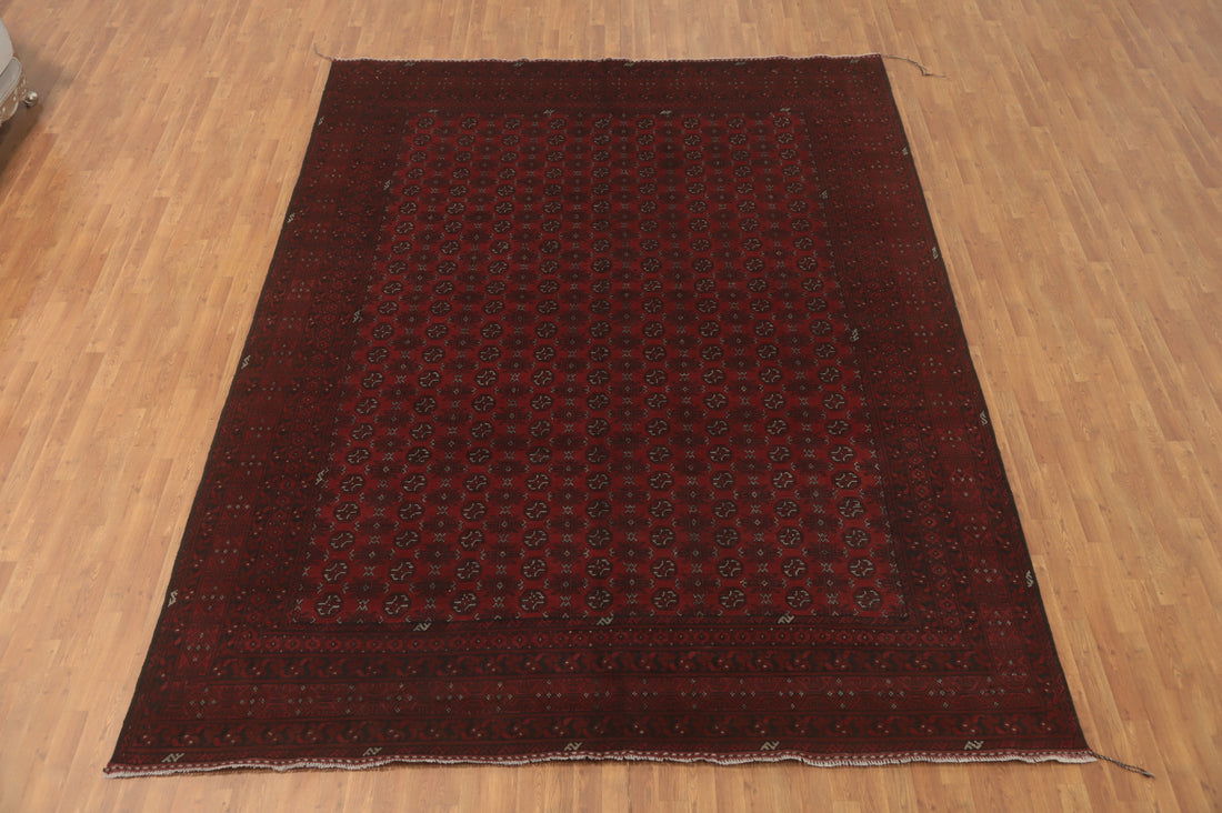 Geometric Balouch Afghan Area Rug 10x13