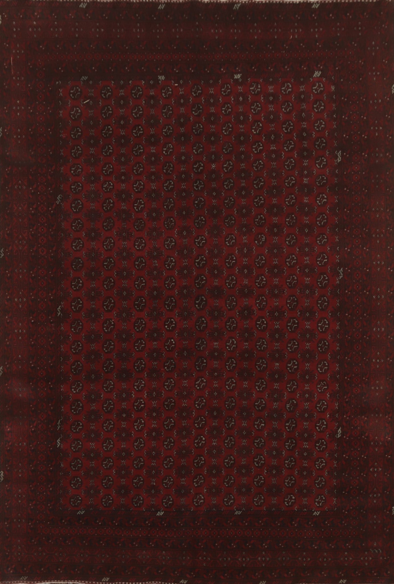 Handmade Red Balouch Afghan Area Rug 10x13