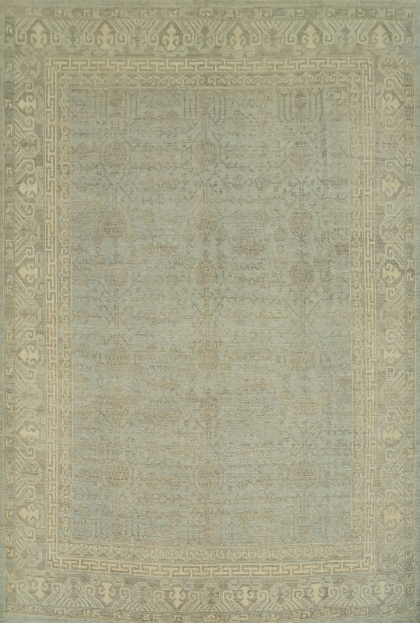 Vegetable Dye Wool Oushak Turkish Area Rug 8x10