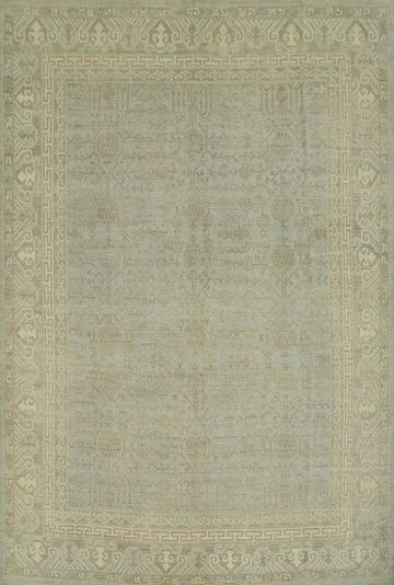 Vegetable Dye Wool Oushak Turkish Area Rug 8x10