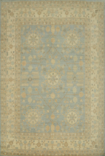 Vegetable Dye Wool Oushak Turkish Area Rug 8x10