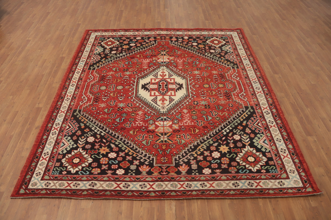 Vegetable Dye Shiraz Afghan Area Rug 8x10