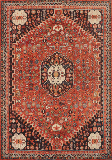 Vegetable Dye Shiraz Afghan Area Rug 8x10