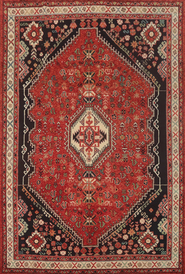 Vegetable Dye Shiraz Afghan Area Rug 8x11