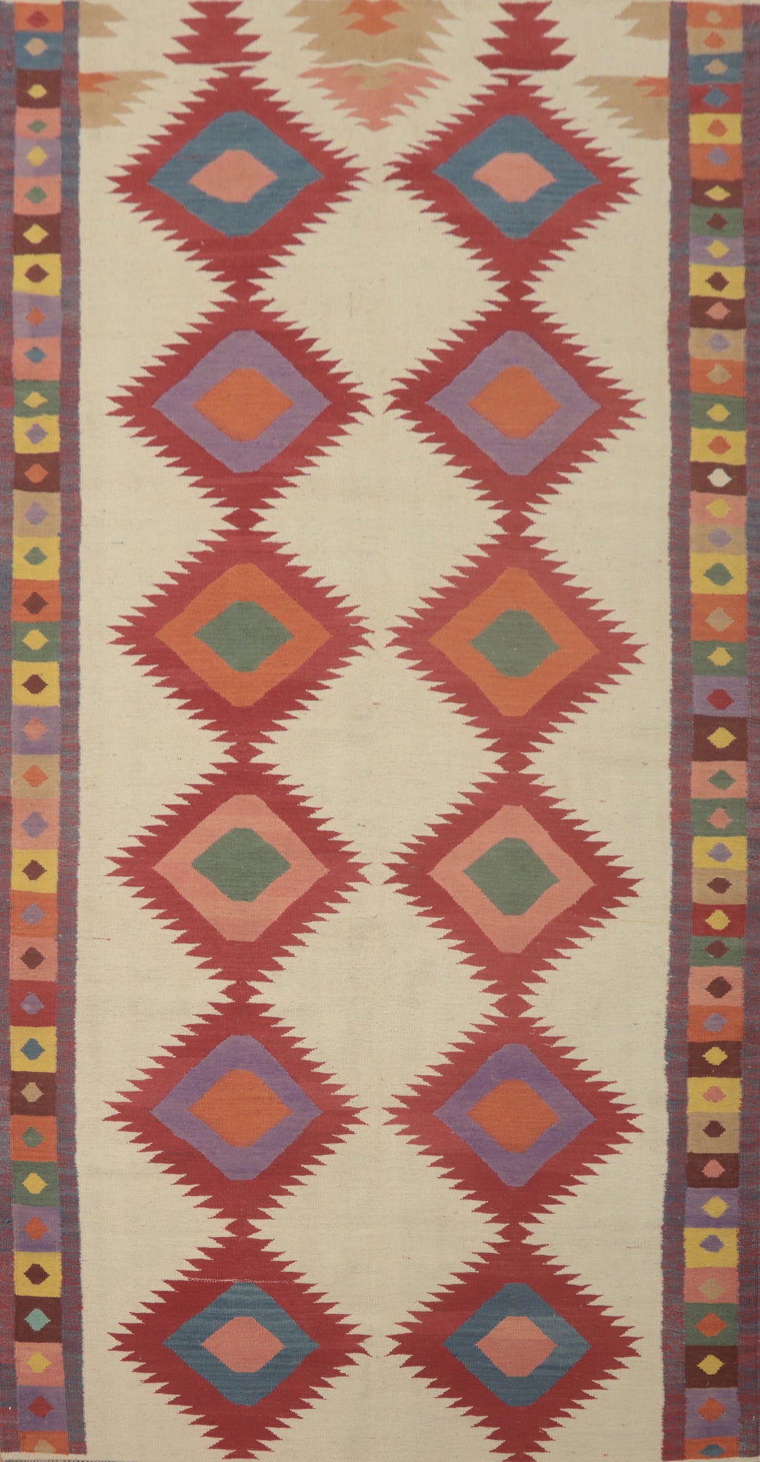 Geometric Kilim Oriental Area Rug 6x12