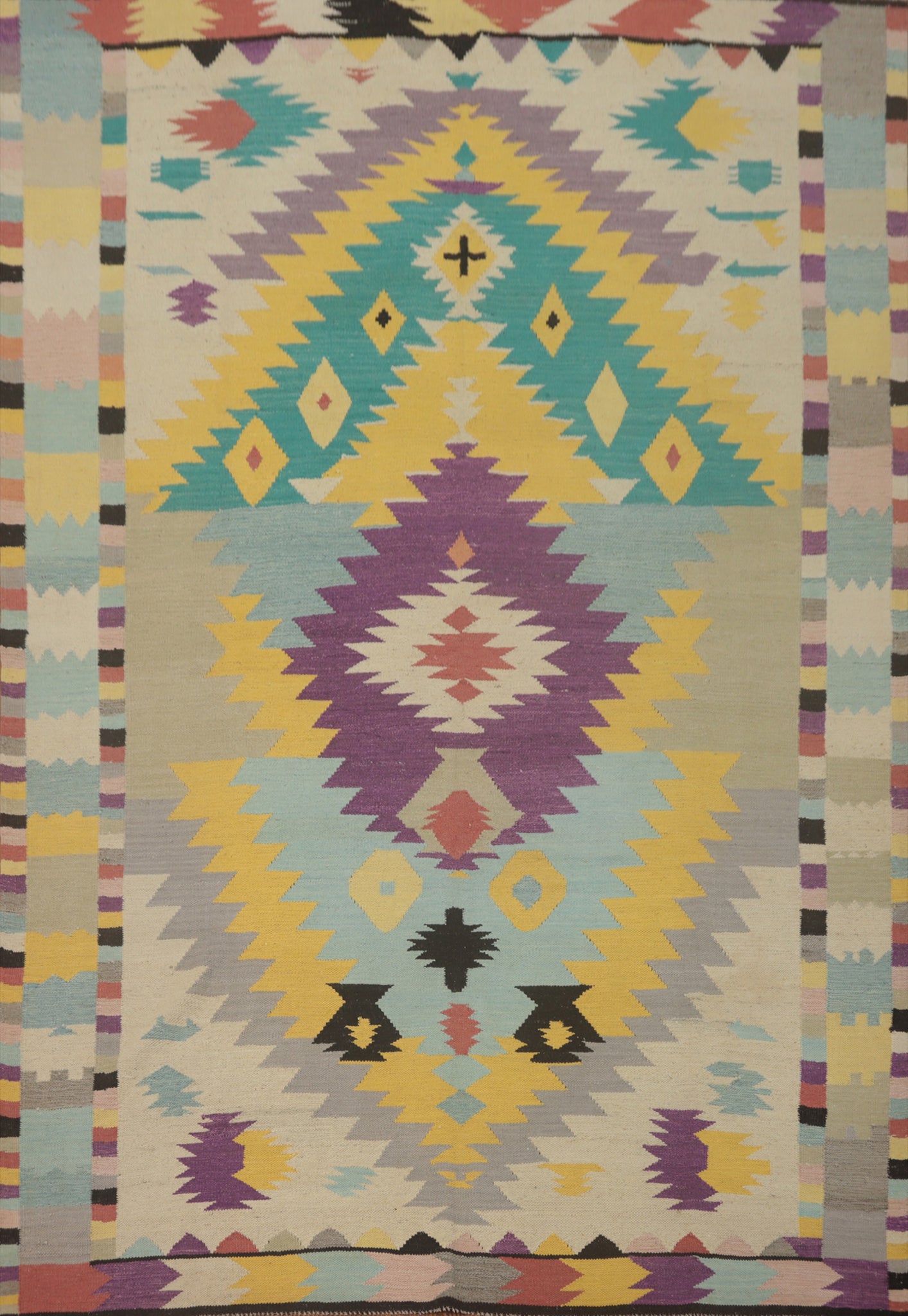 Vegetable Dye Kilim Oriental Area Rug 8x10