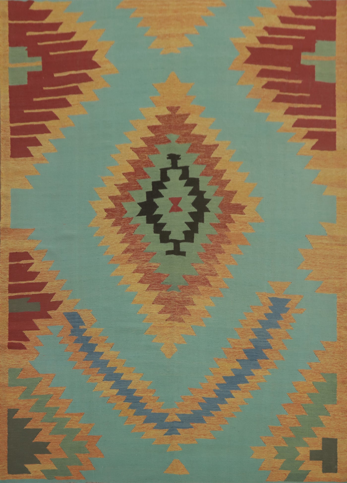 Light Blue Kilim Oriental Area Rug 8x10
