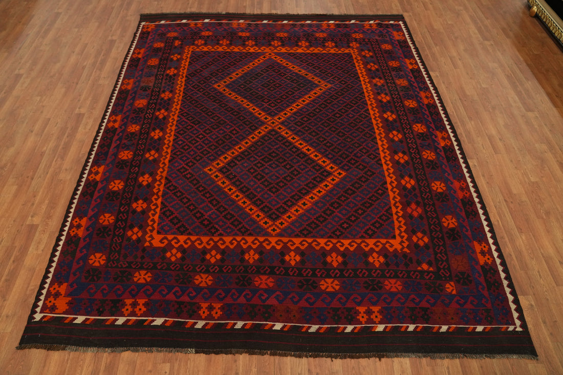Vegetable Dye Kilim Oriental Area Rug 8x10