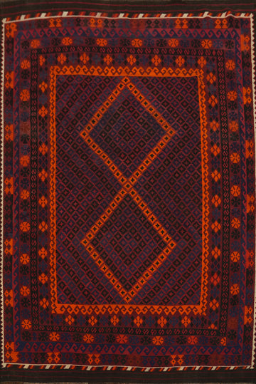 Vegetable Dye Kilim Oriental Area Rug 8x10
