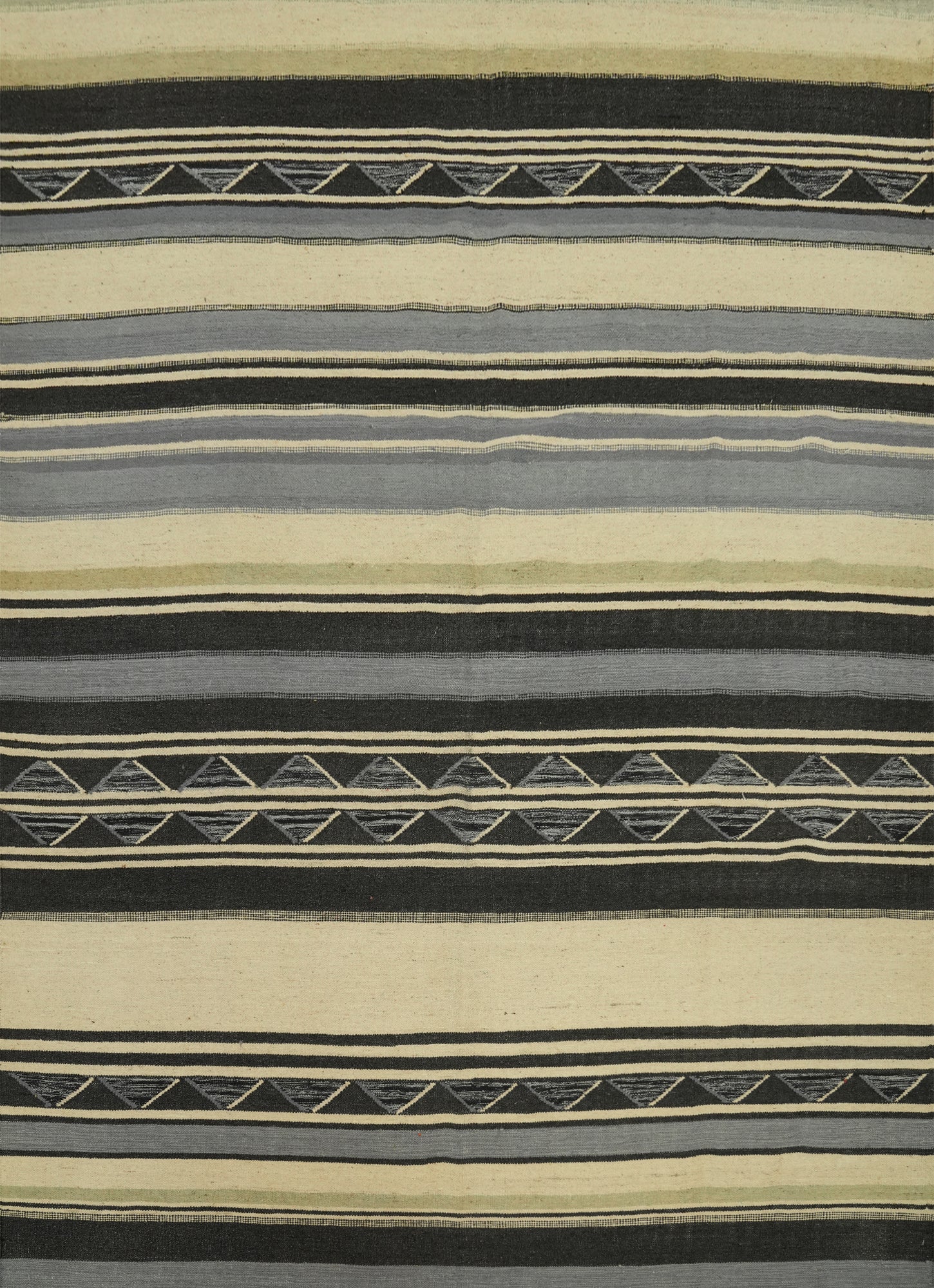 Striped Wool Kilim Oriental Area Rug 8x10