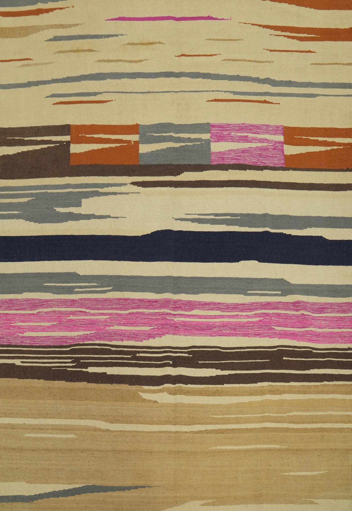 Flat Weave Wool Kilim Oriental Area Rug 8x10