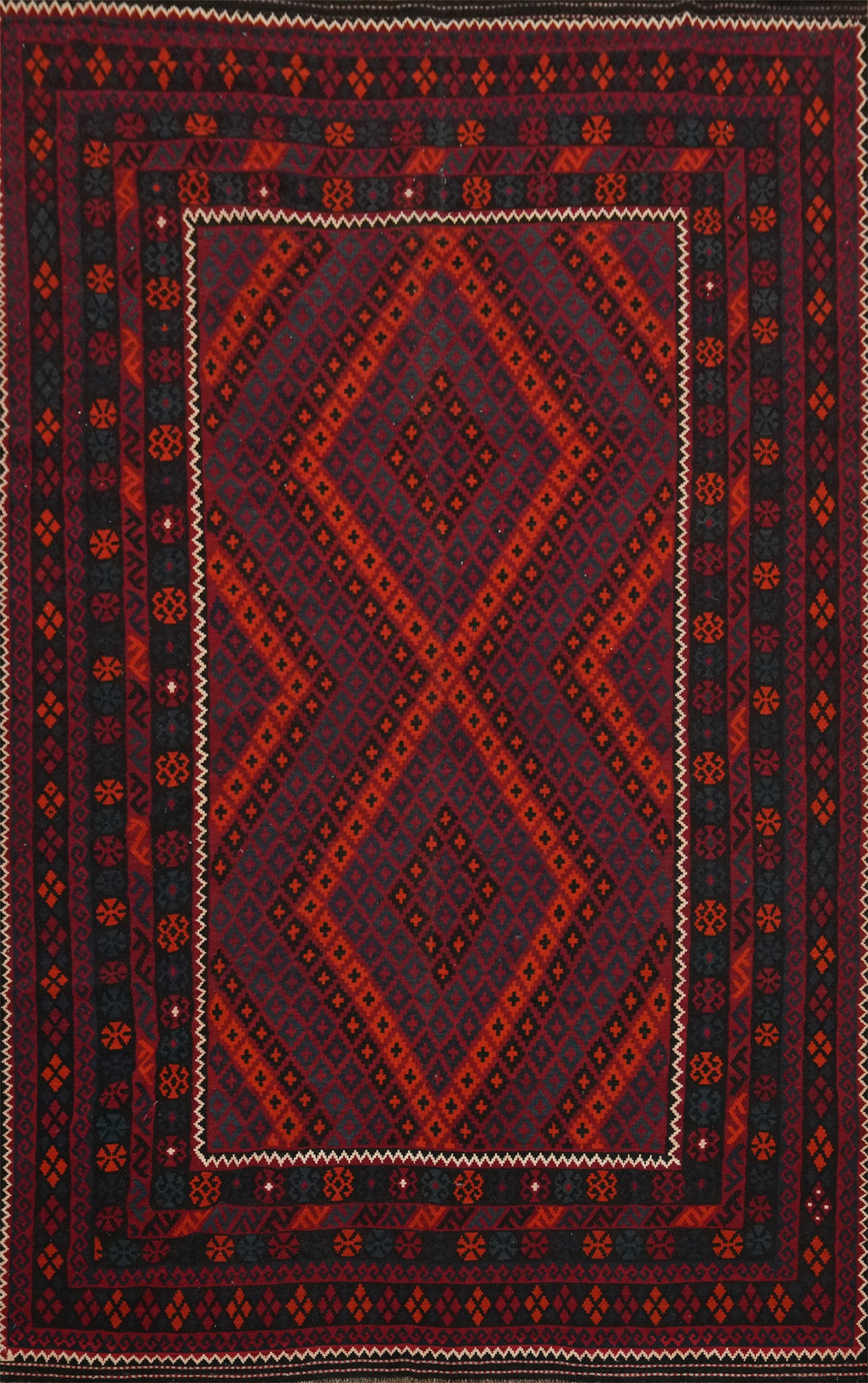 Vegetable Dye Kilim Oriental Area Rug 9x13