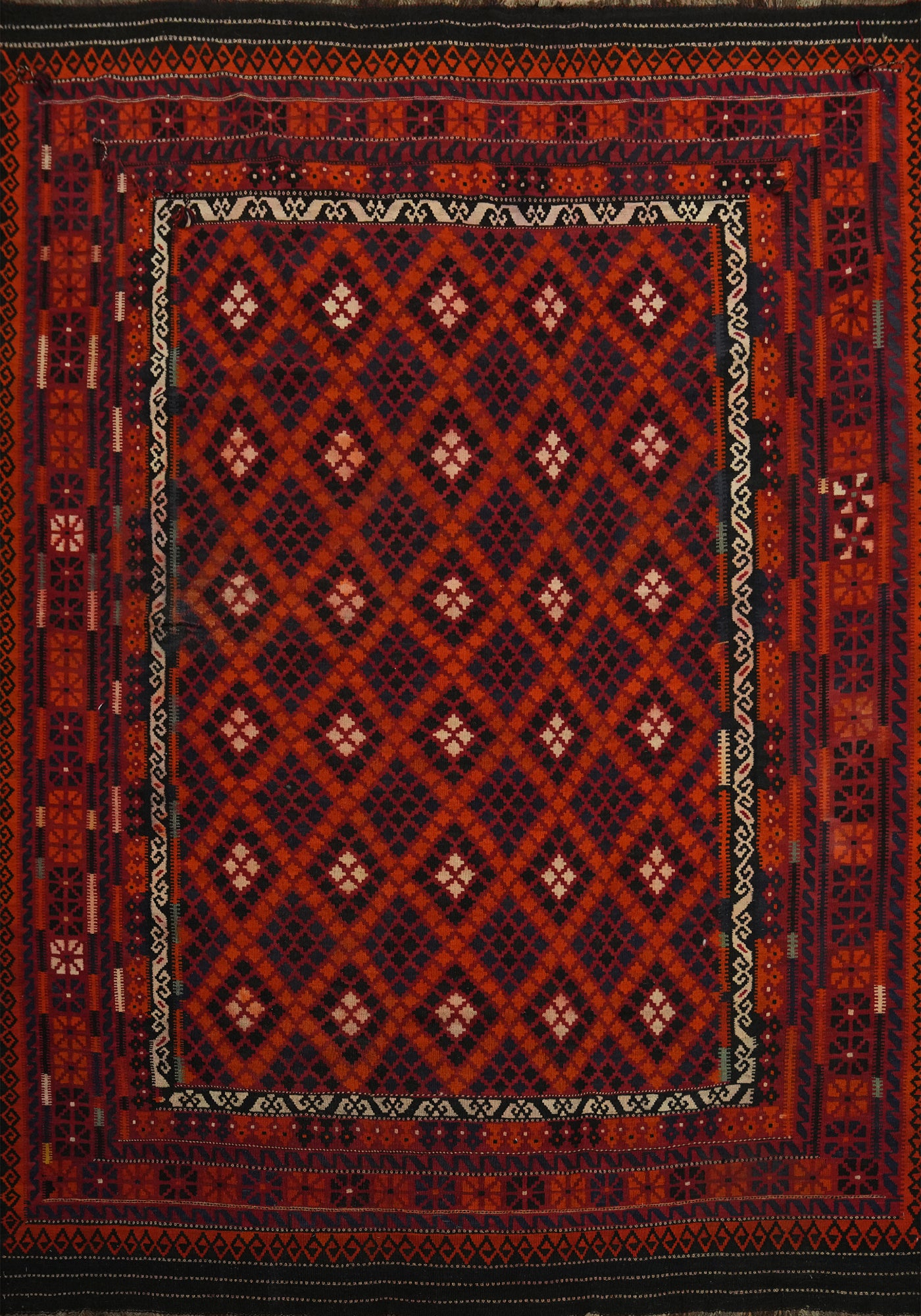 Tribal Kilim Vegetable Dye Area Rug 9x12
