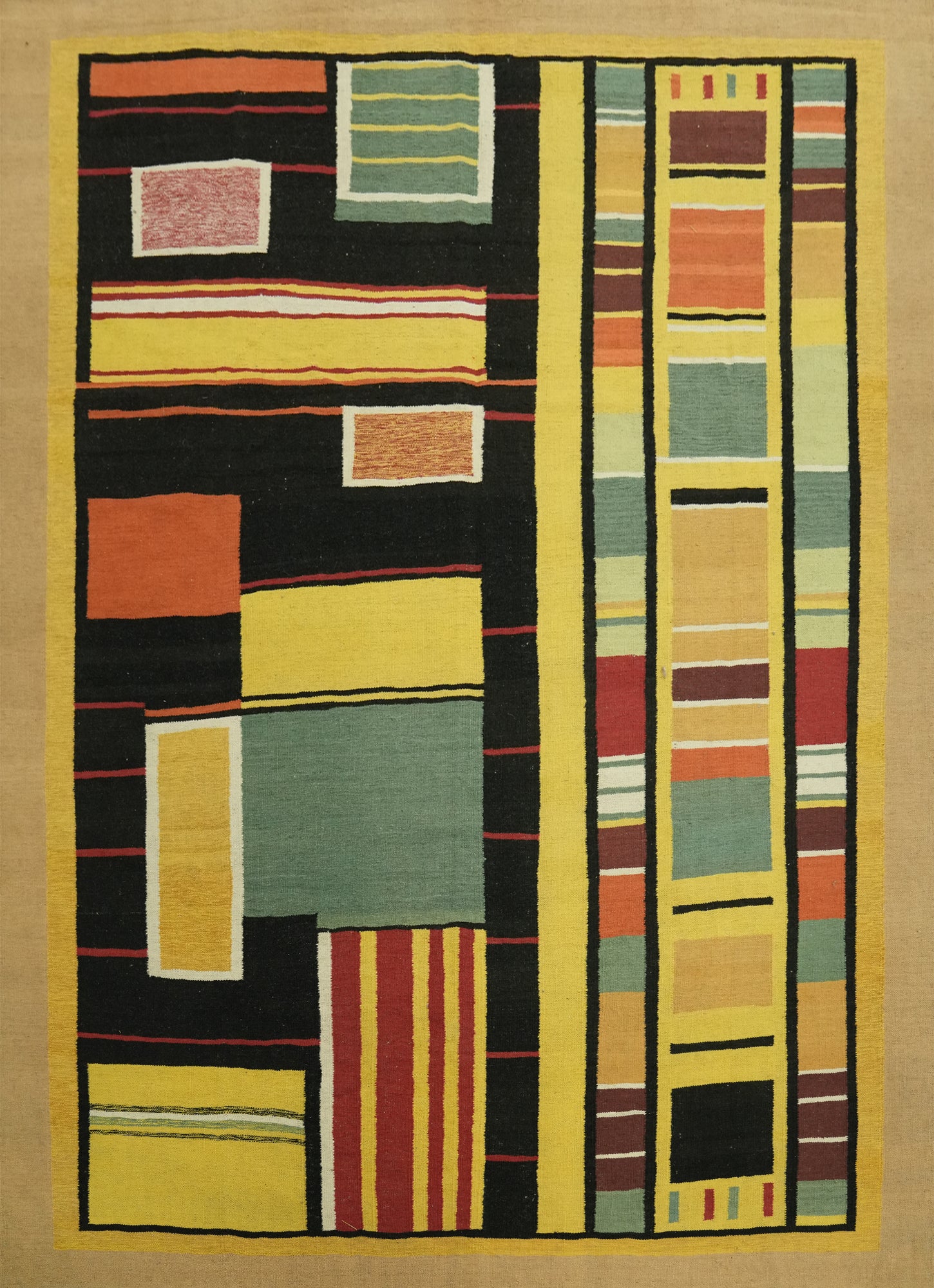 Geometric Wool Kilim Oriental Area Rug 8x10