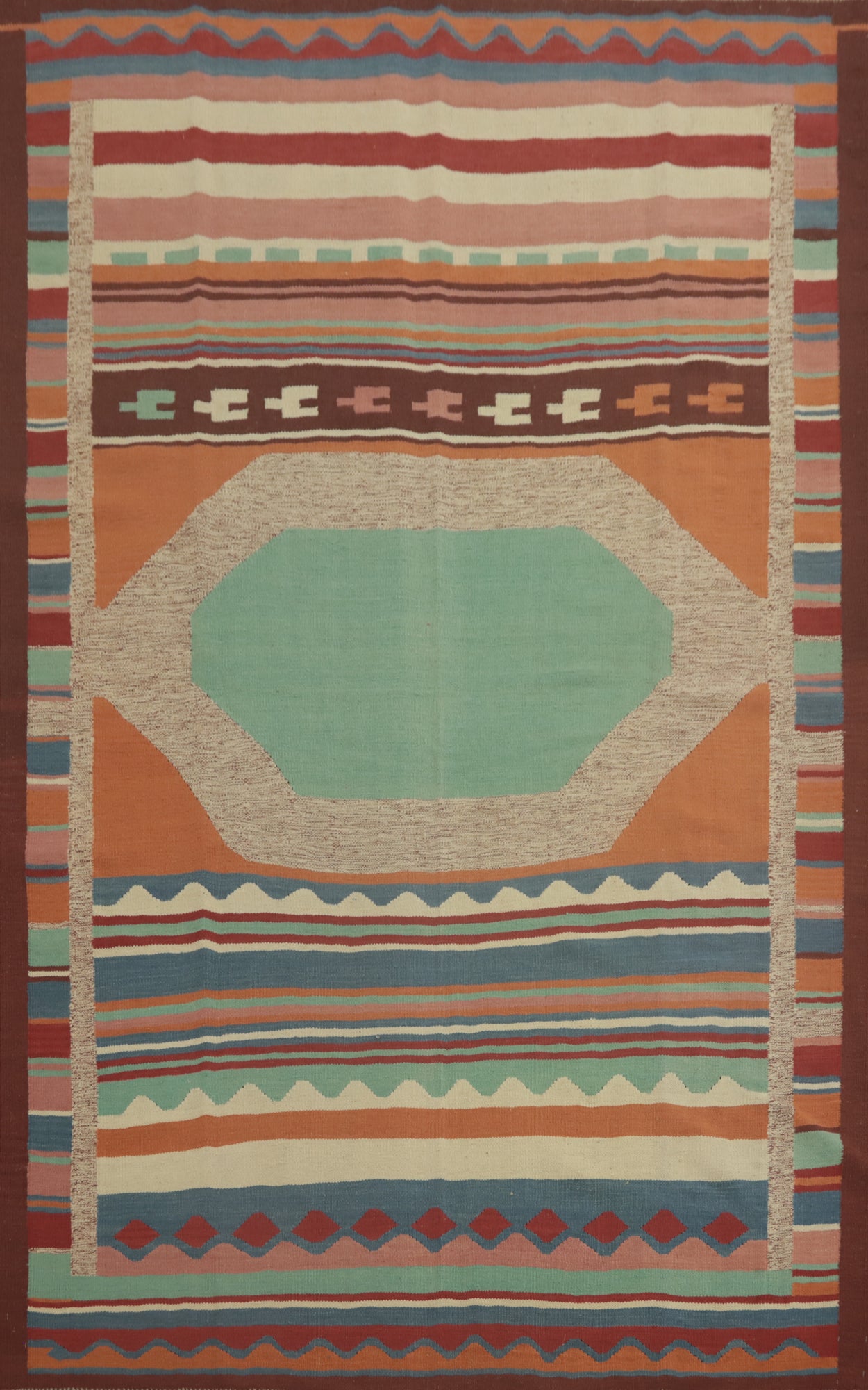 Geometric Kilim Oriental Area Rug 7x10